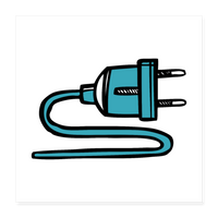 POWER Poster 16x16 - white
