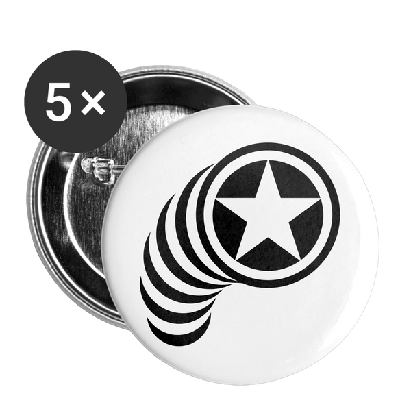 STARP Buttons small 1'' (5-pack) - white