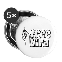 FREE Buttons small 1'' (5-pack) - white