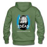 LIFE ART IDEAS Hoodie - military green