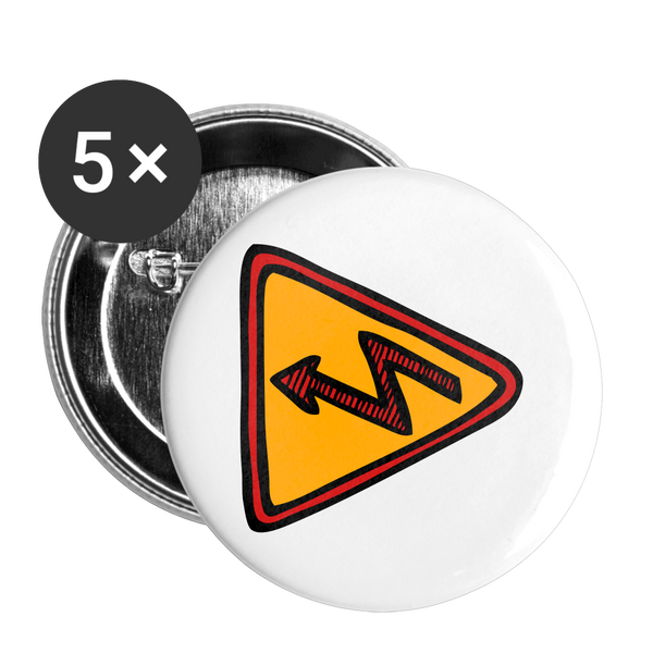 VOLT Buttons small 1'' (5-pack) - white