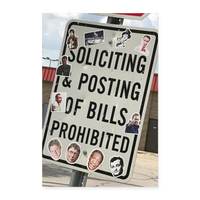 BILLS Poster 8x12 - white