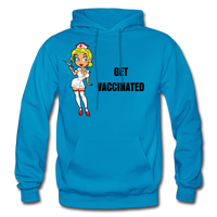 VACCINATED Hoodie - turquoise