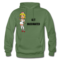VACCINATED Hoodie - military green