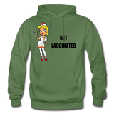 VACCINATED Hoodie - military green