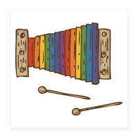 XYLOPHONE Poster 16x16 - white