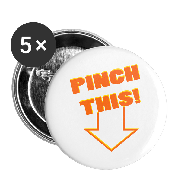PINCH Buttons small 1'' (5-pack) - white