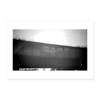 THINK Poster 12x8 - white
