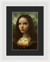 The Traveler Mona Lisa 2233 - Framed Print