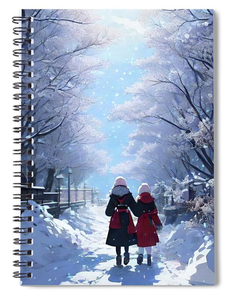 Winter Walk - Spiral Notebook