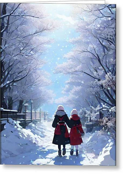 Winter Walk - Greeting Card